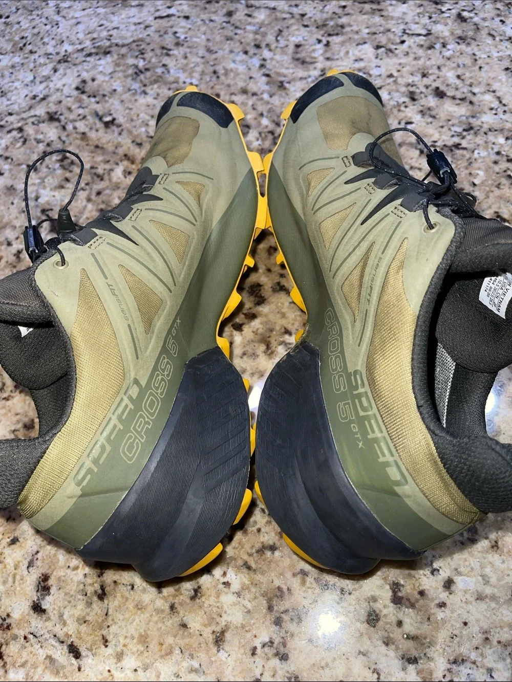 Salomon Speed Cross 5 GTX Men's Olive Green Trail Running Shoes